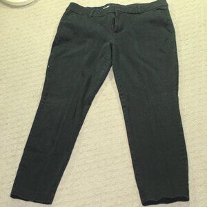 Old Navy Pixie Stretch  Pants Chino Solid Black Women’s Size 10 Never Fade